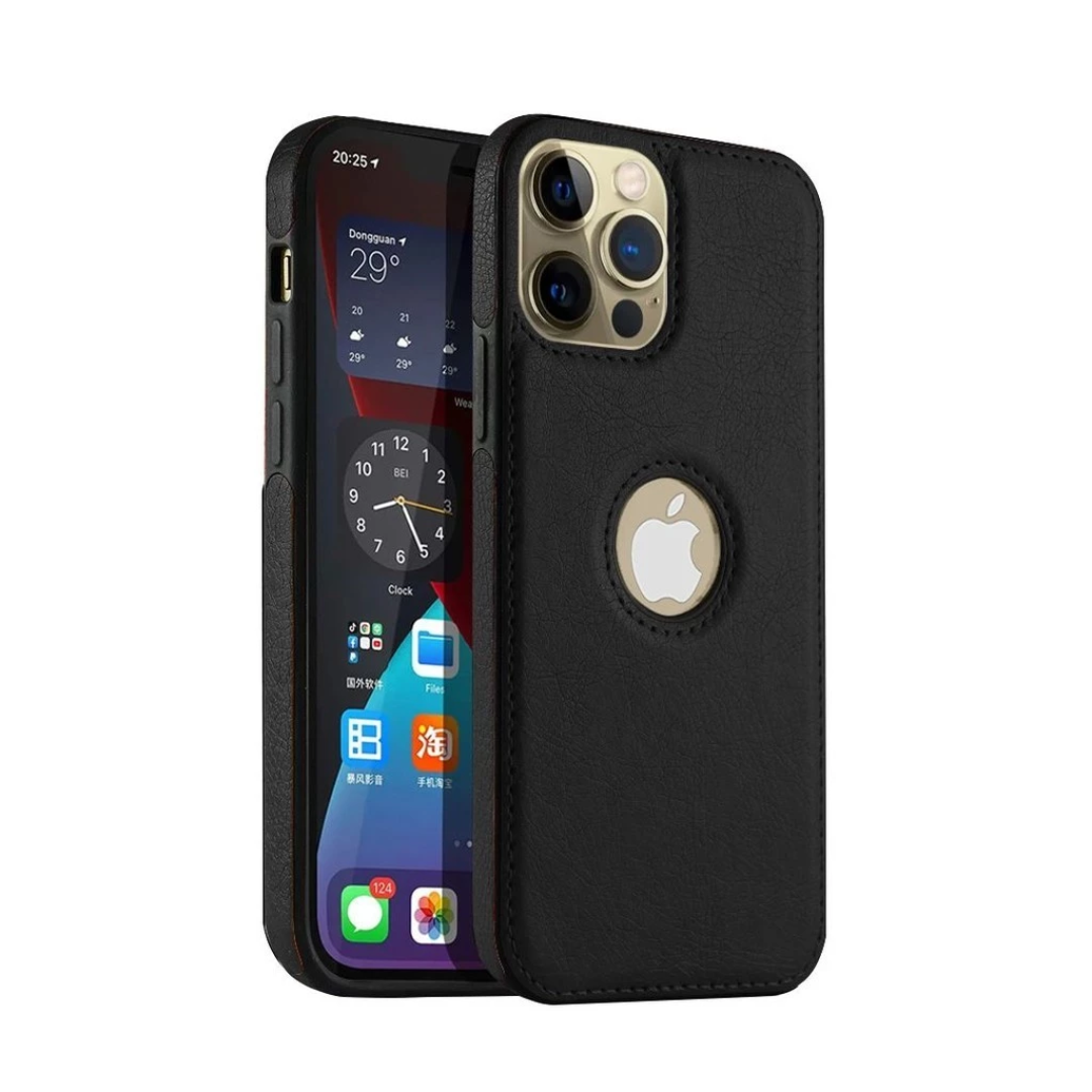 Case de Couro iPhone - Artisan Preto