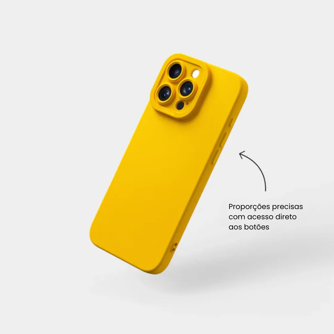 Case de Silicone Pupil Amarelo iPhone