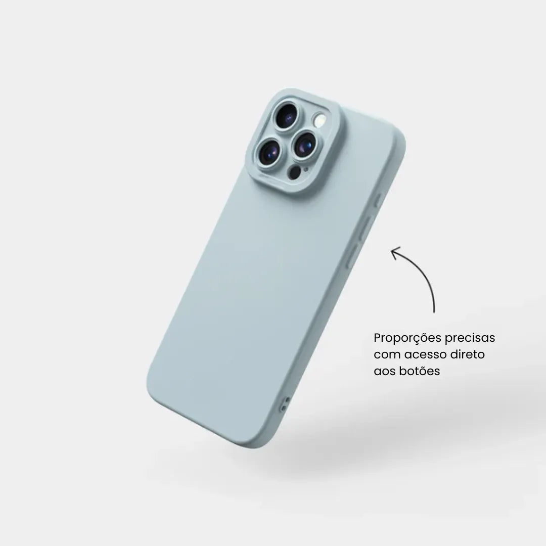 Case de Silicone Pupil Azul Bebê iPhone