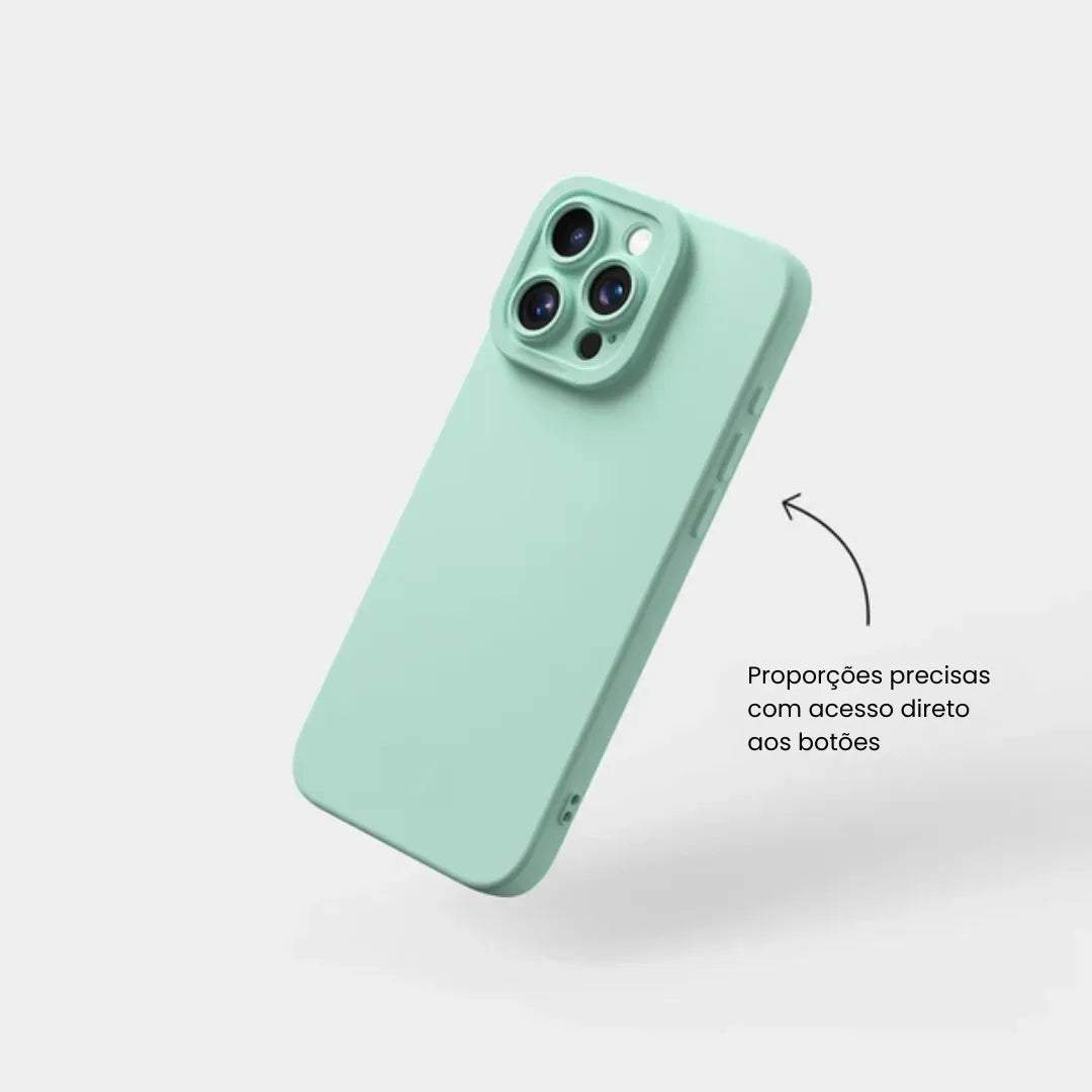Case de Silicone Pupil Ciano iPhone