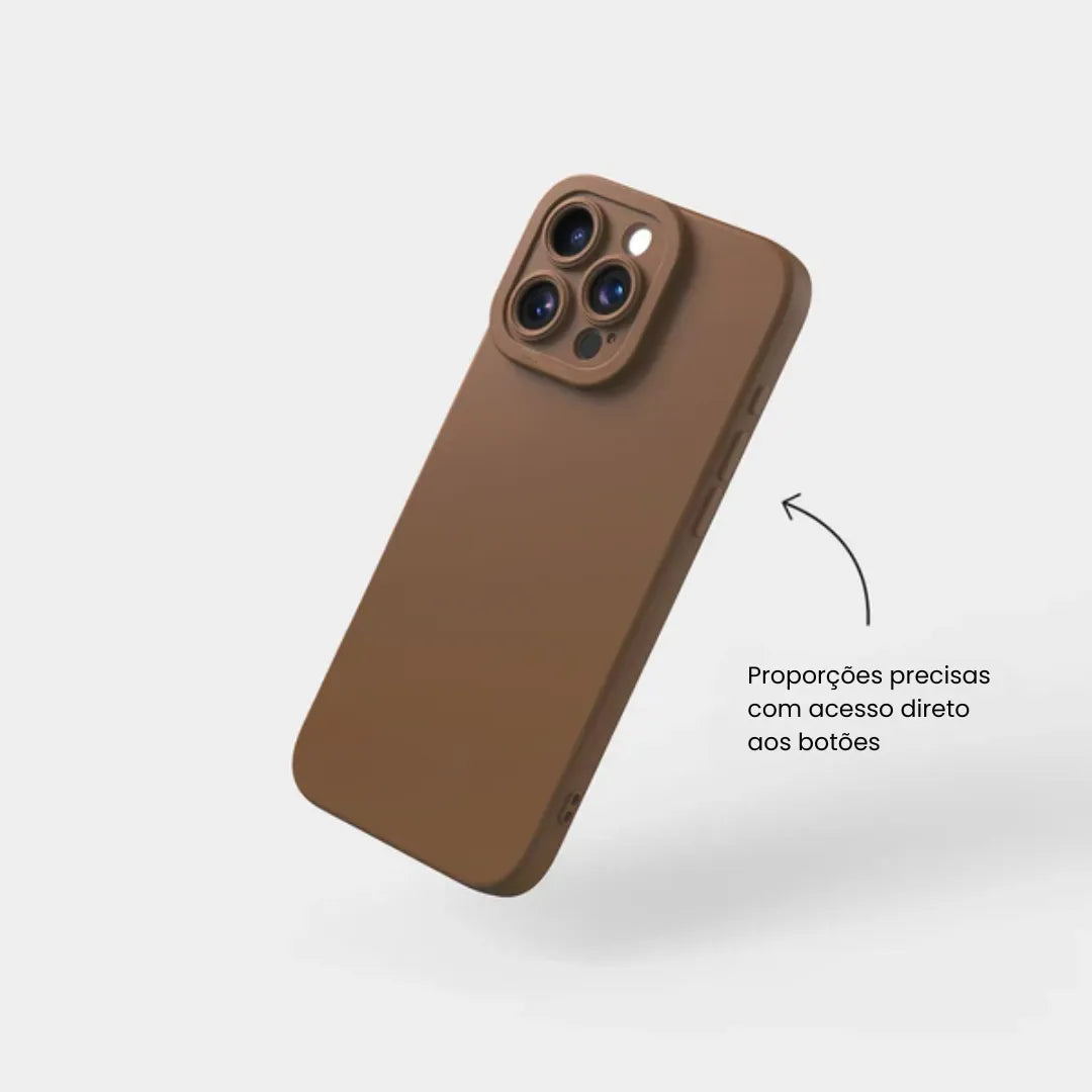 Case de Silicone Pupil Marrom iPhone
