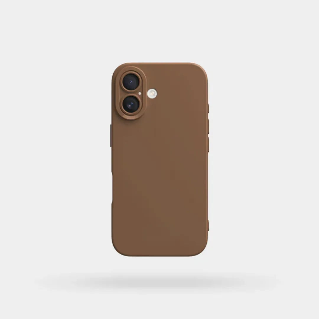 Case de Silicone Pupil Marrom iPhone