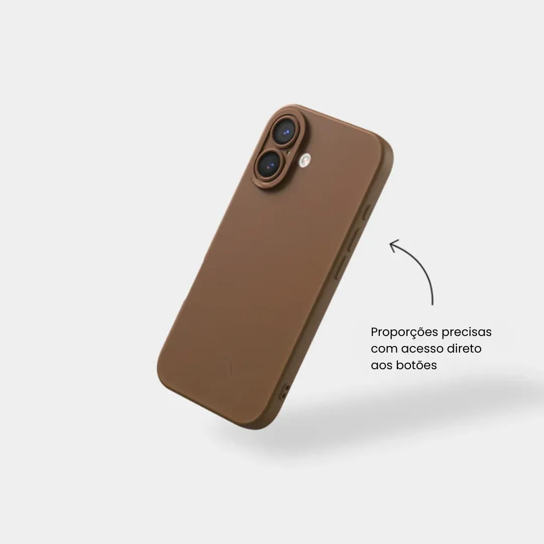 Case de Silicone Pupil Marrom iPhone