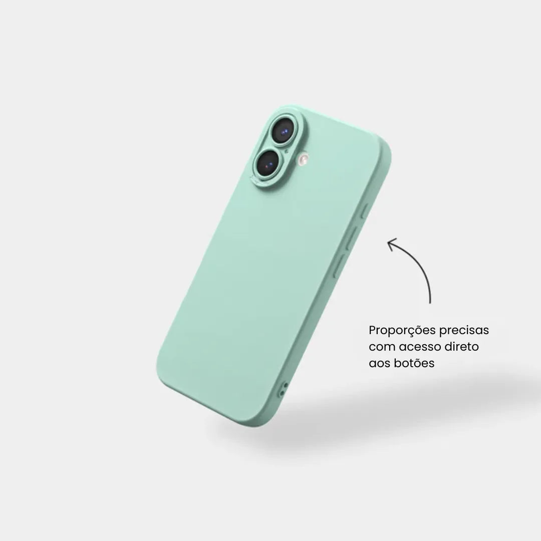 Case de Silicone Pupil Ciano iPhone
