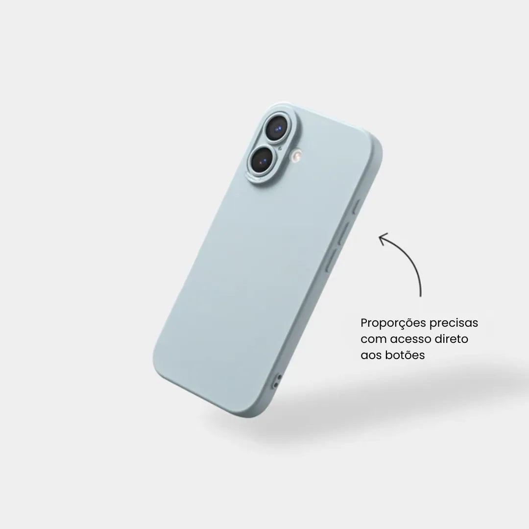 Case de Silicone Pupil Azul Bebê iPhone