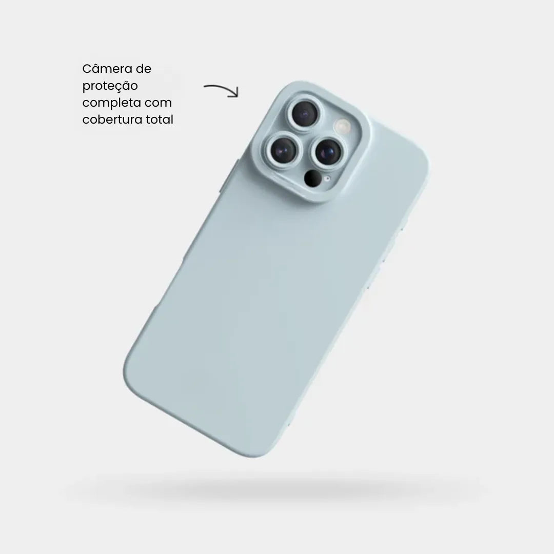 Case de Silicone Pupil Azul Bebê iPhone