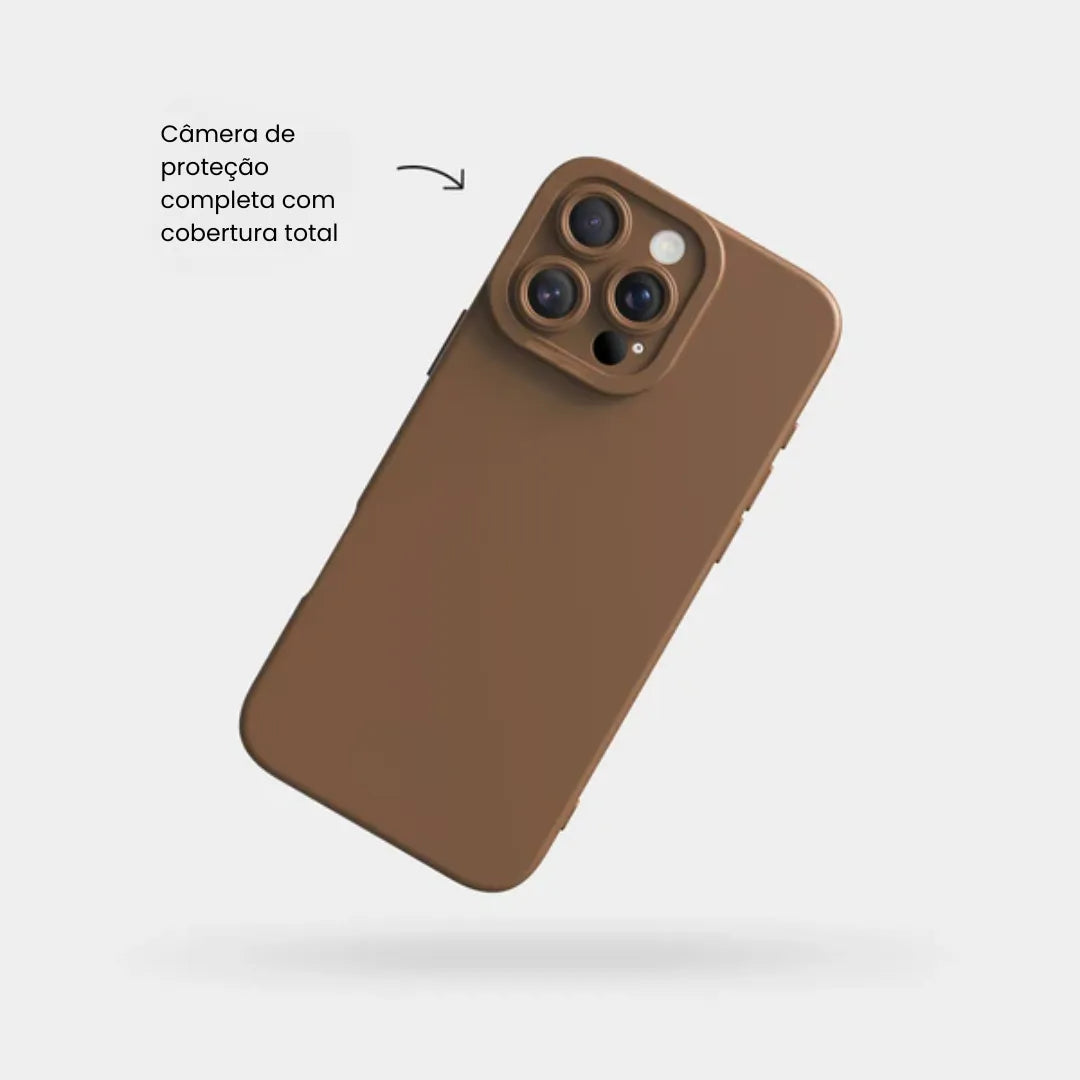Case de Silicone Pupil Marrom iPhone