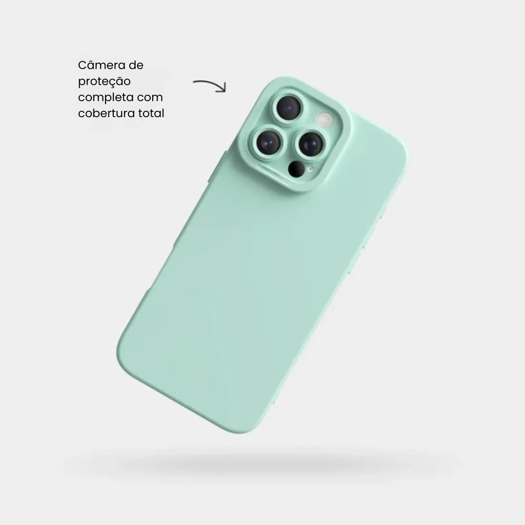 Case de Silicone Pupil Ciano iPhone