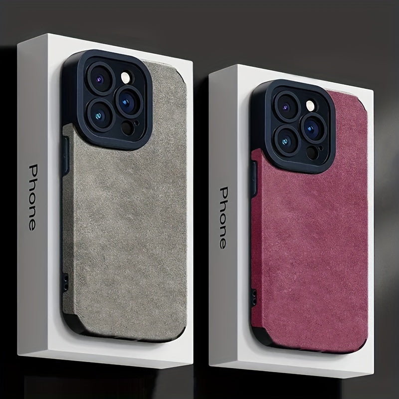 Case de Couro Sintético Retrô iPhone