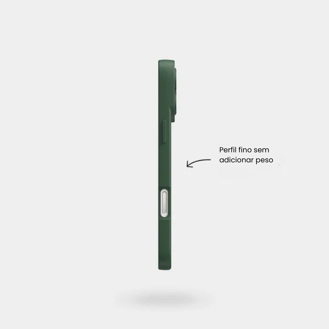 Case de Silicone Pupil Verde Militar iPhone
