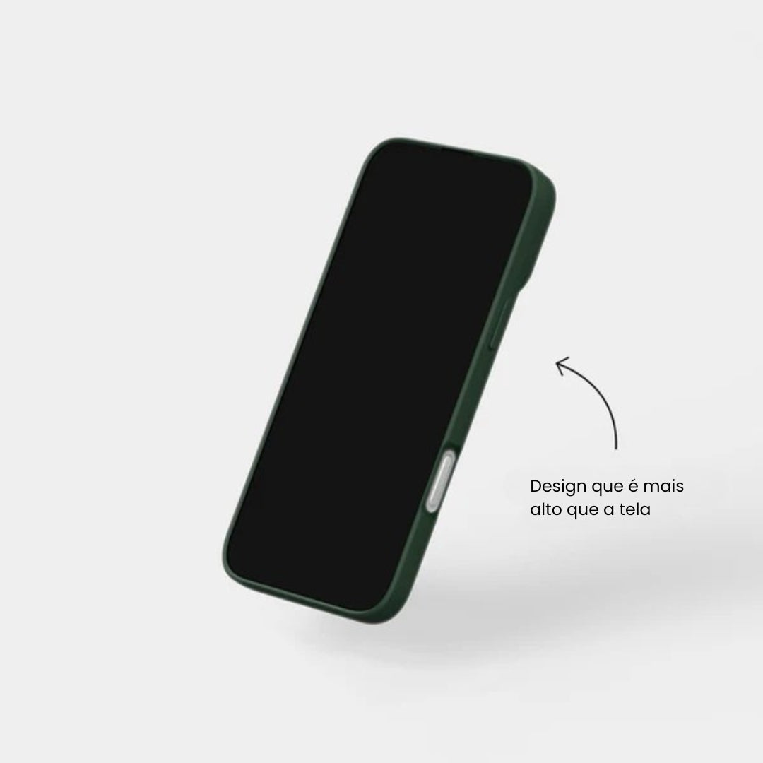 Case de Silicone Pupil Verde Militar iPhone