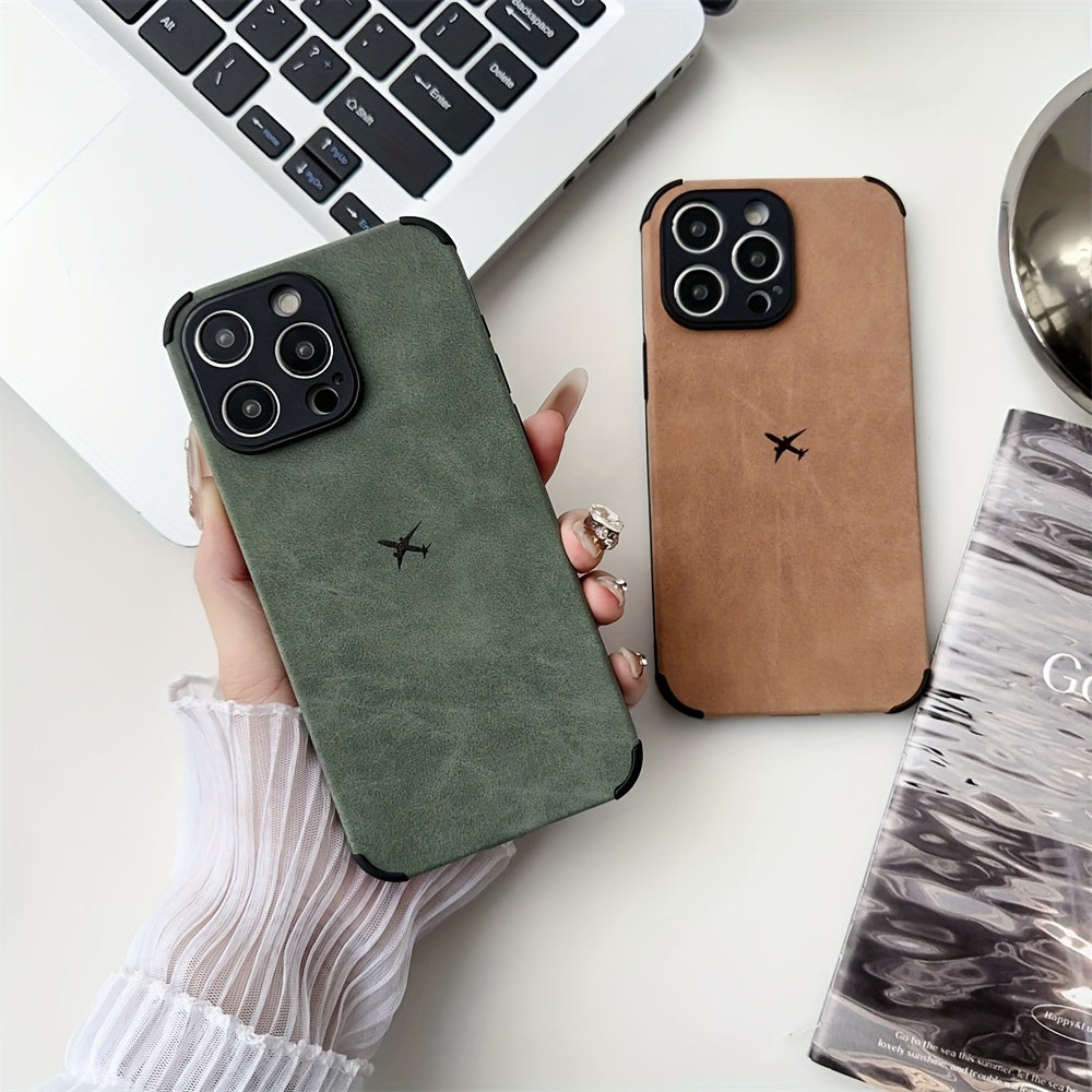Case de Couro Sintético Airplane iPhone