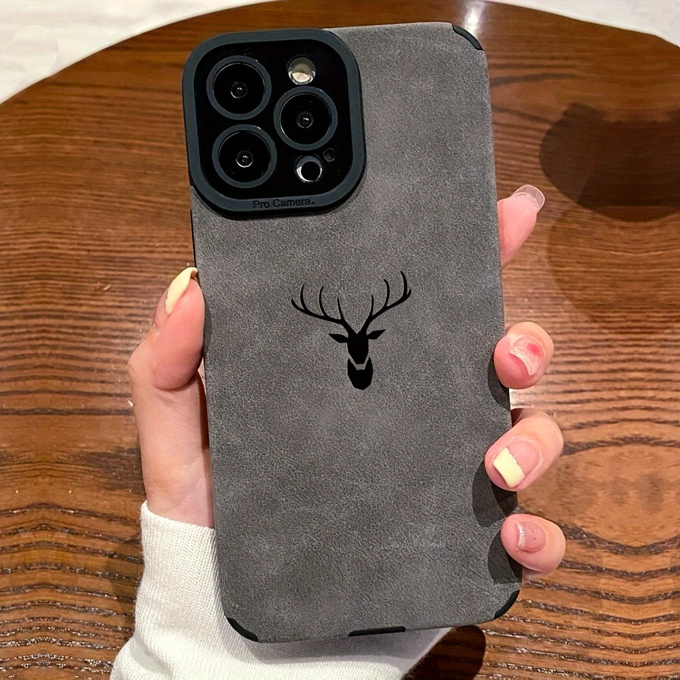 Case de Couro Sintético Velvet Gray iPhone