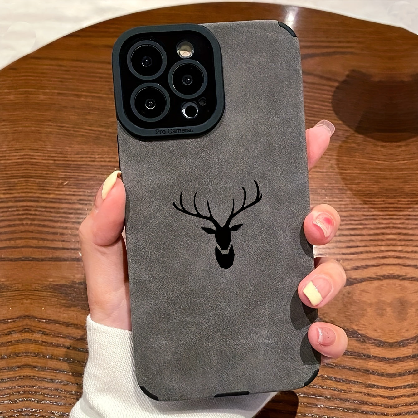 Case de Couro Sintético Velvet Gray iPhone