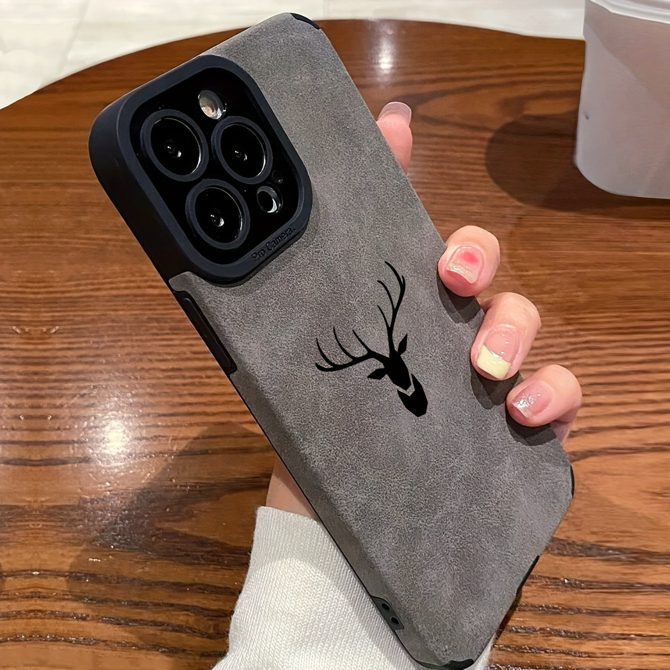 Case de Couro Sintético Velvet Gray iPhone