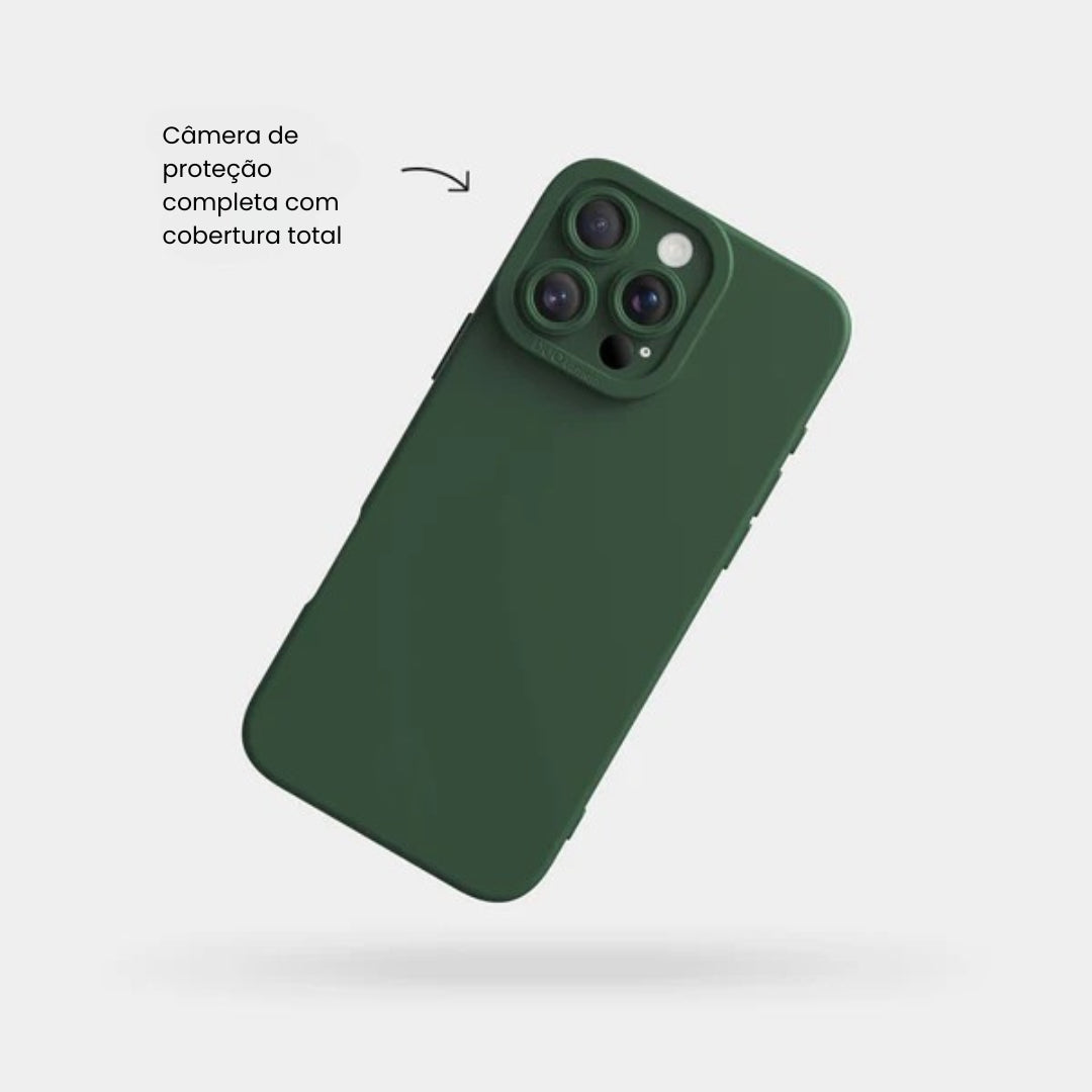 Case de Silicone Pupil Verde Militar iPhone