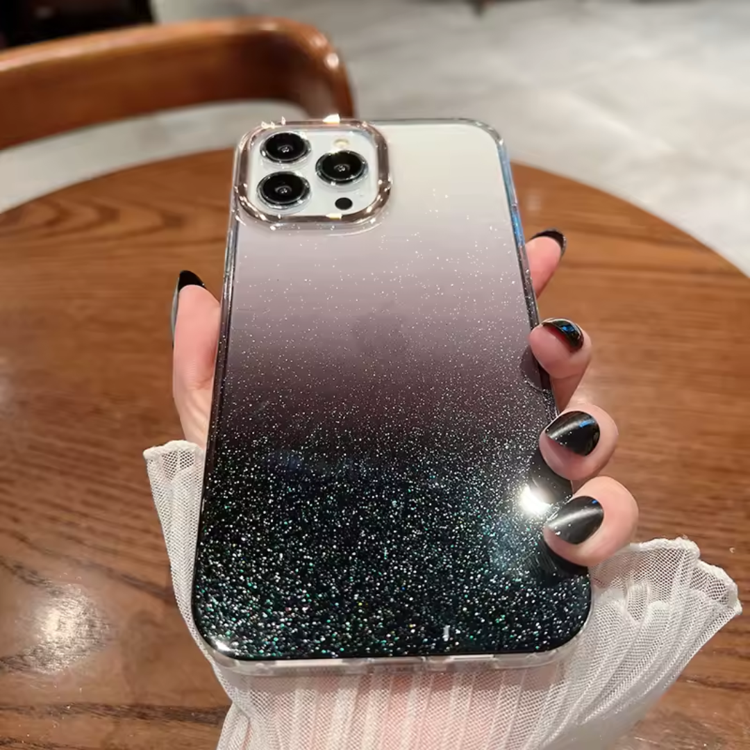 Case iPhone Glam - Gradient Preto