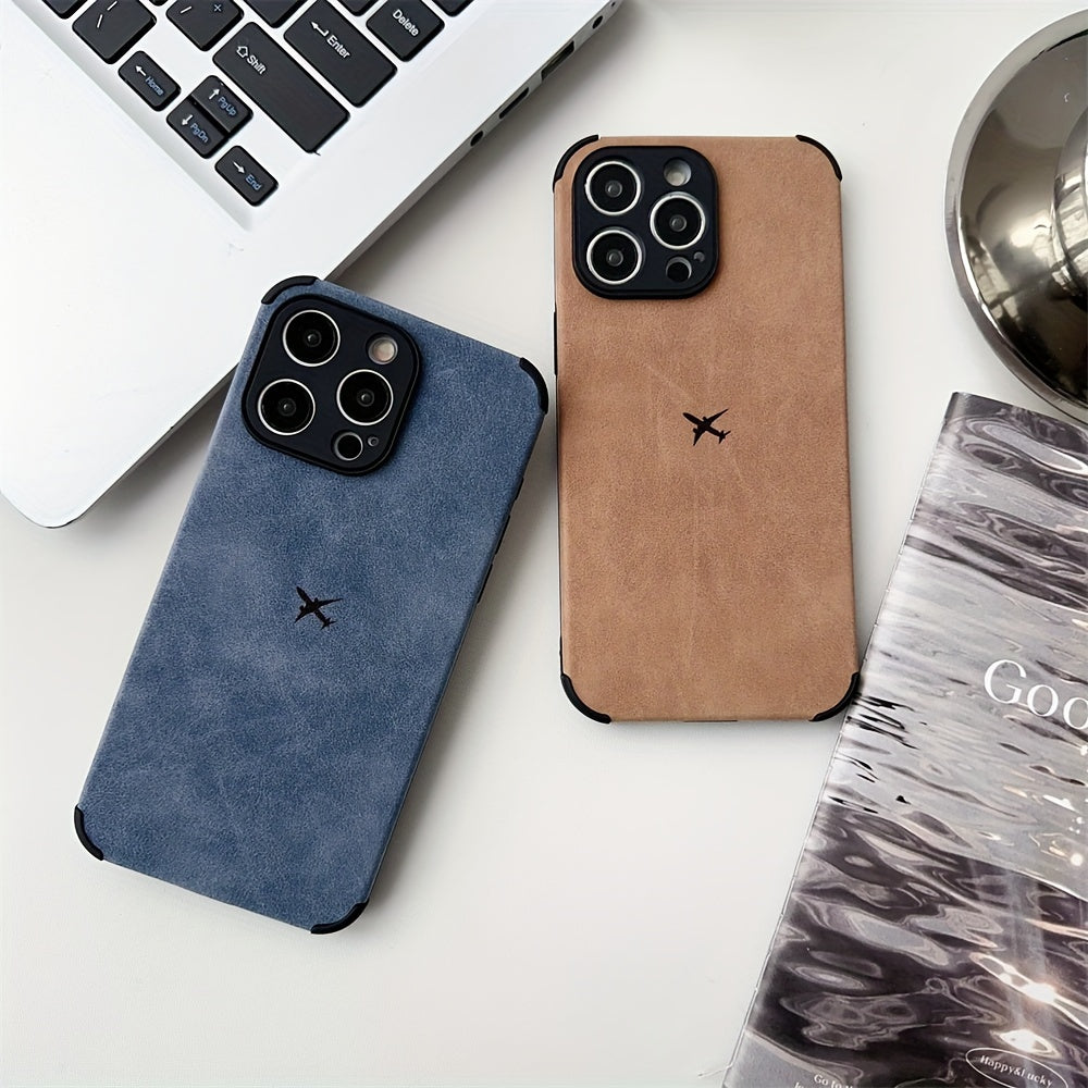 Case de Couro Sintético Airplane iPhone