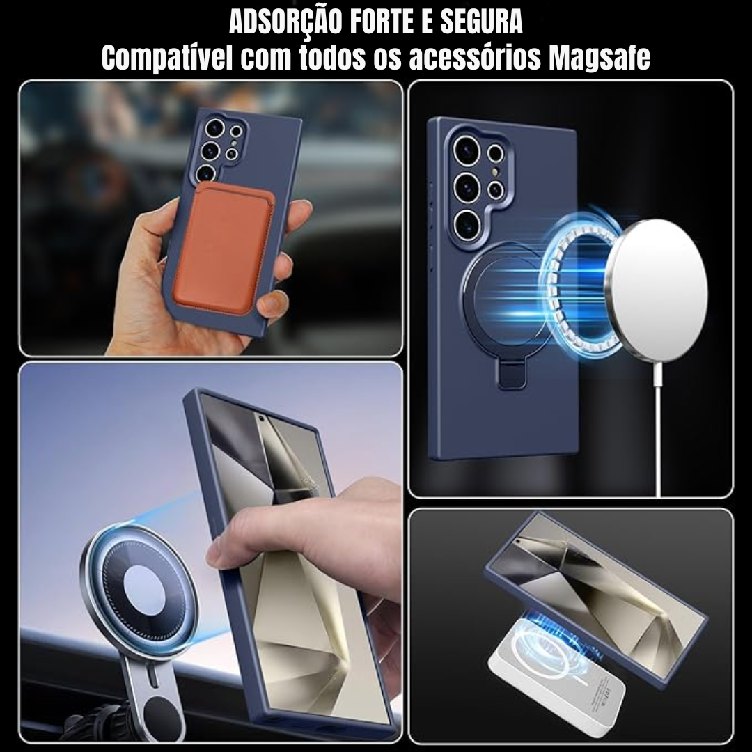 Case de Silicone Samsung - Opal Touch Azul Marinho