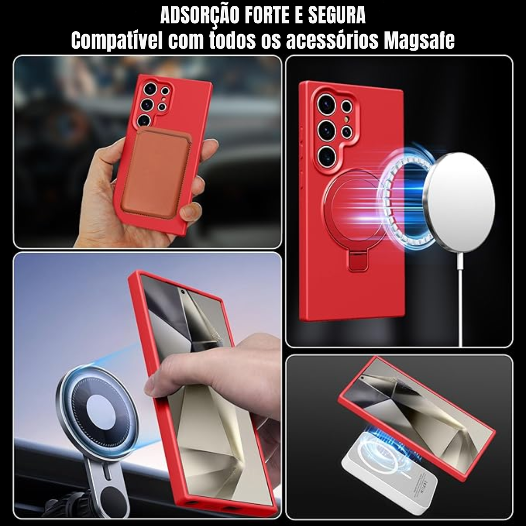 Case de Silicone Samsung - Opal Touch Vermelho