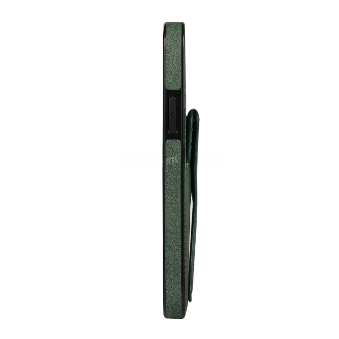 Case de Couro iPhone - SlimVault Verde