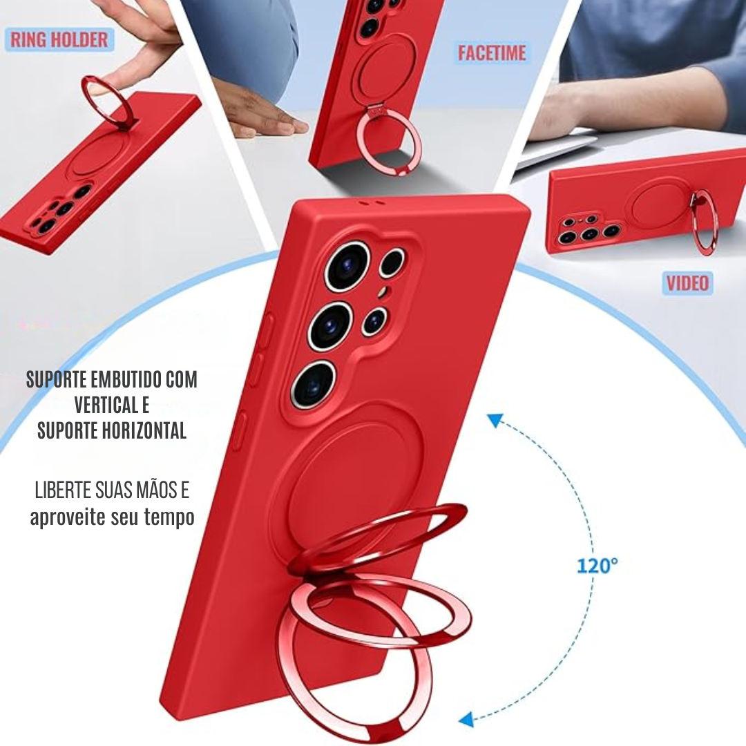 Case de Silicone Samsung - Opal Touch Vermelho