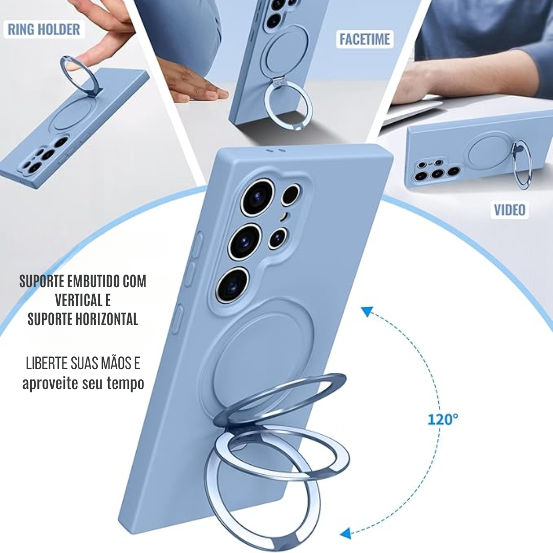 Case de Silicone Samsung - Opal Touch Azul Claro