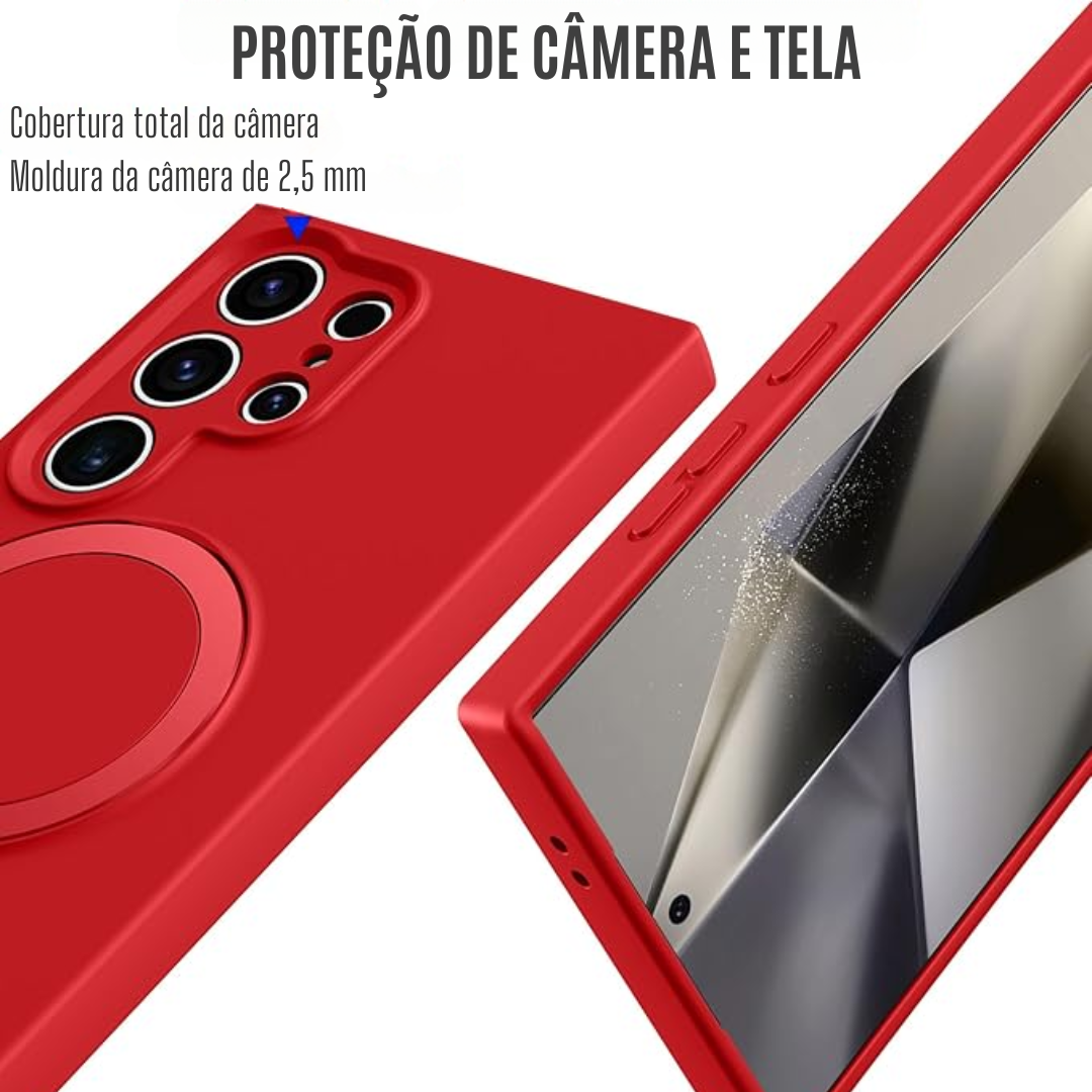 Case de Silicone Samsung - Opal Touch Vermelho
