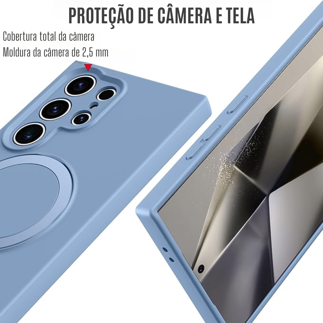 Case de Silicone Samsung - Opal Touch Azul Claro