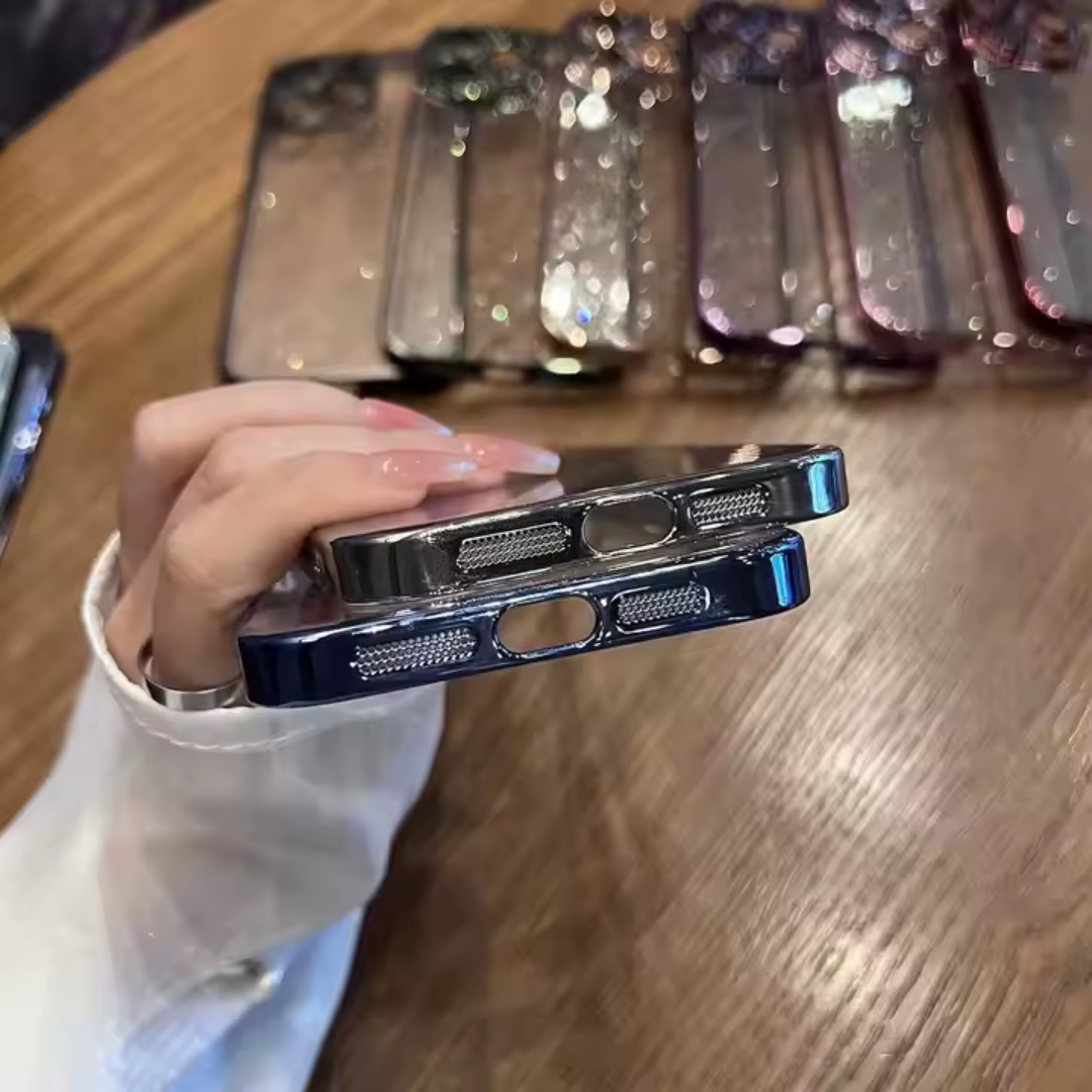 Case iPhone Glam - Glow Azul Marinho