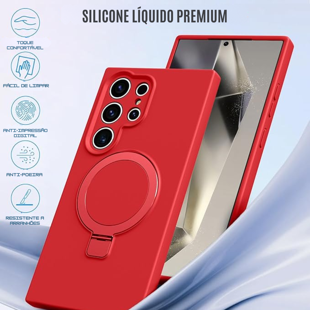 Case de Silicone Samsung - Opal Touch Vermelho