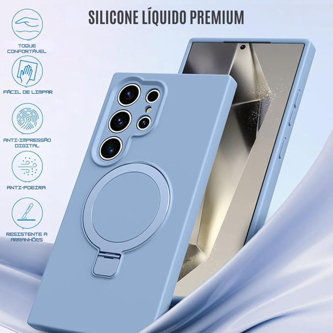 Case de Silicone Samsung - Opal Touch Azul Claro