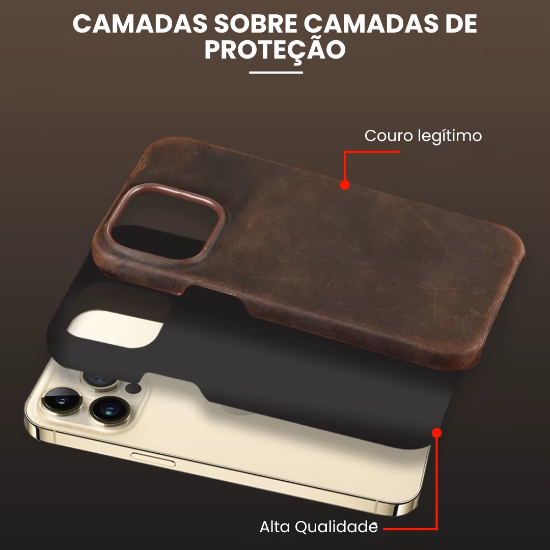 Case de Couro Rústica iPhone