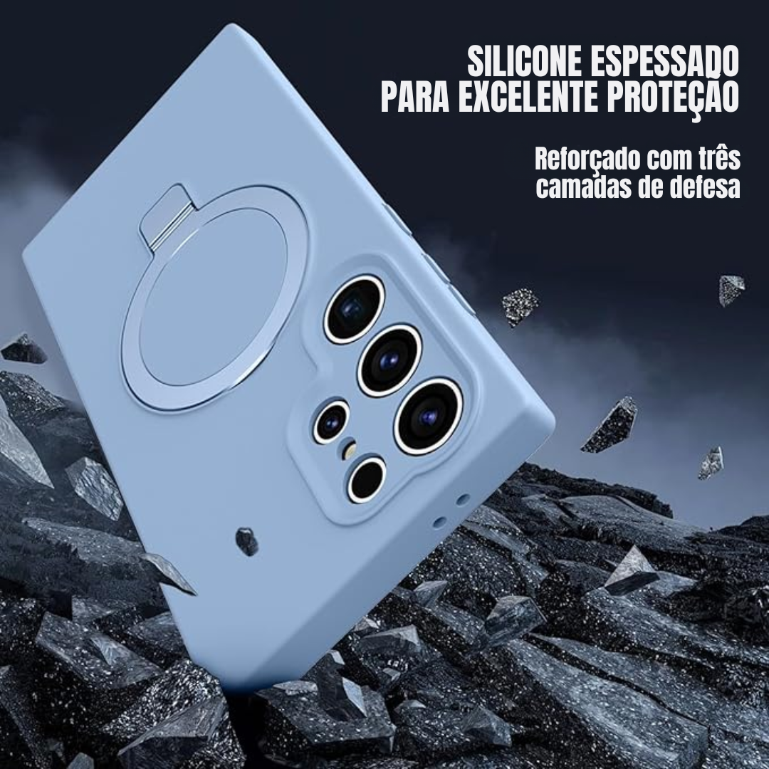 Case de Silicone Samsung - Opal Touch Azul Claro
