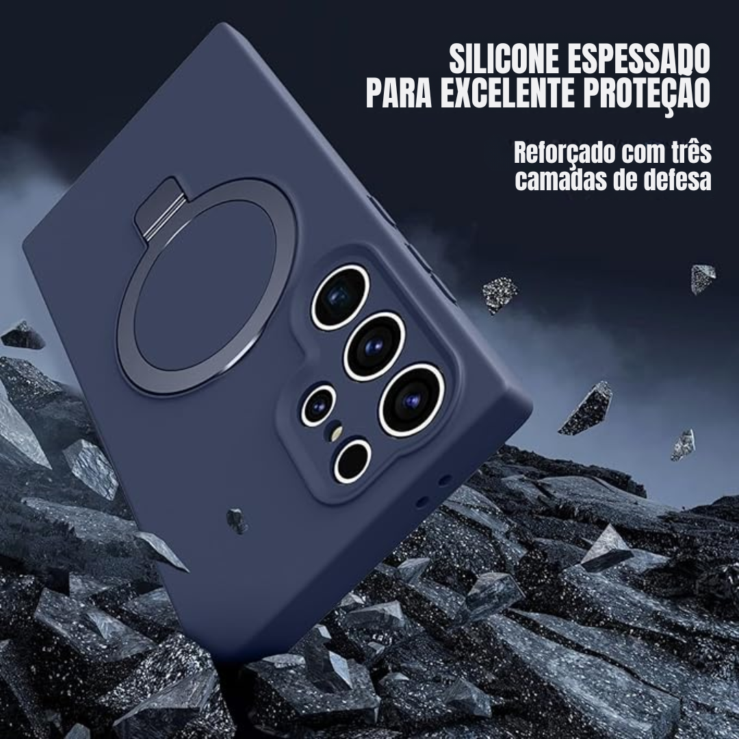 Case de Silicone Samsung - Opal Touch Azul Marinho