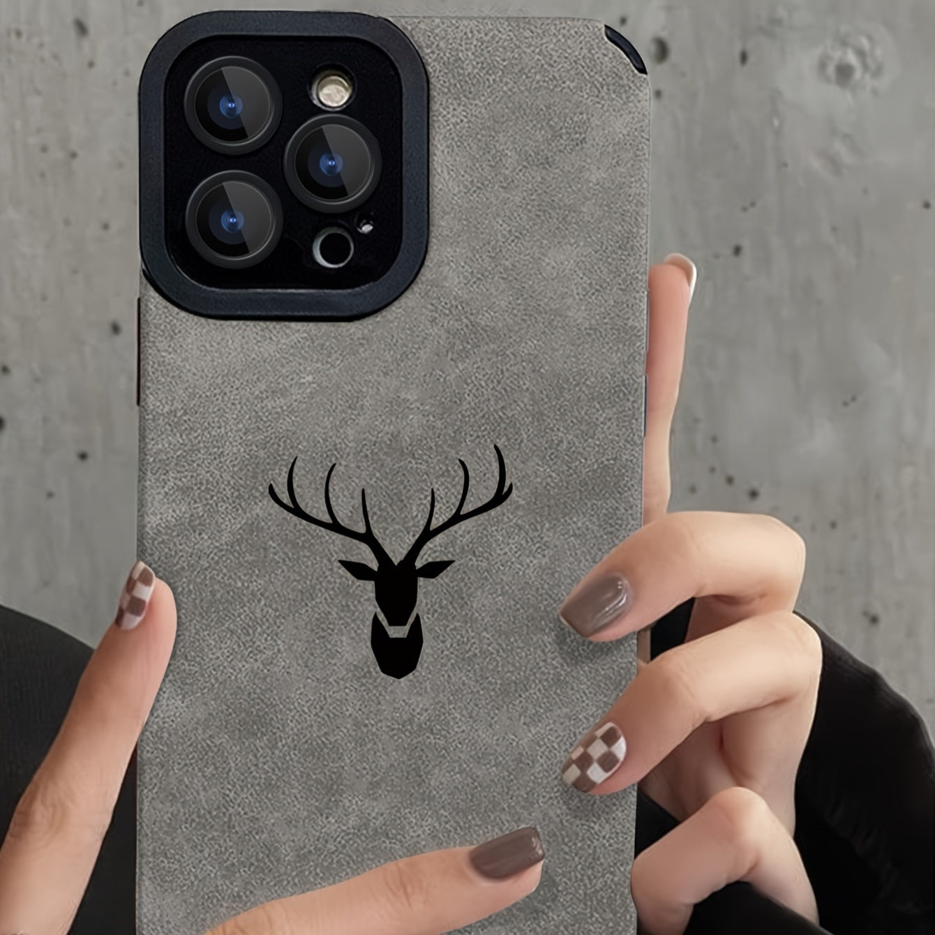 Case de Couro Sintético Velvet Gray iPhone