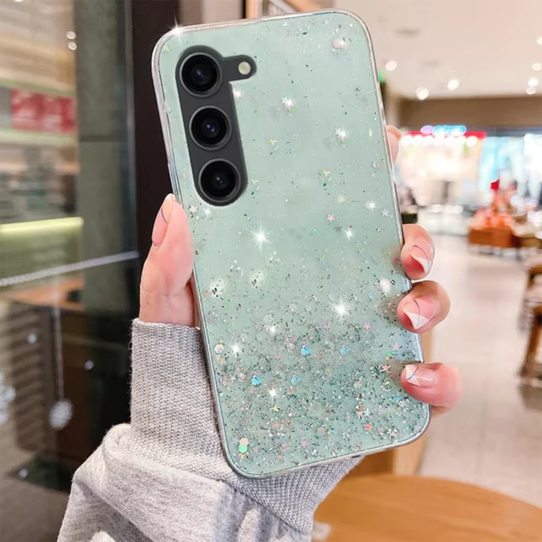 Case Samsung Galaxy Glam - Glitter Verde