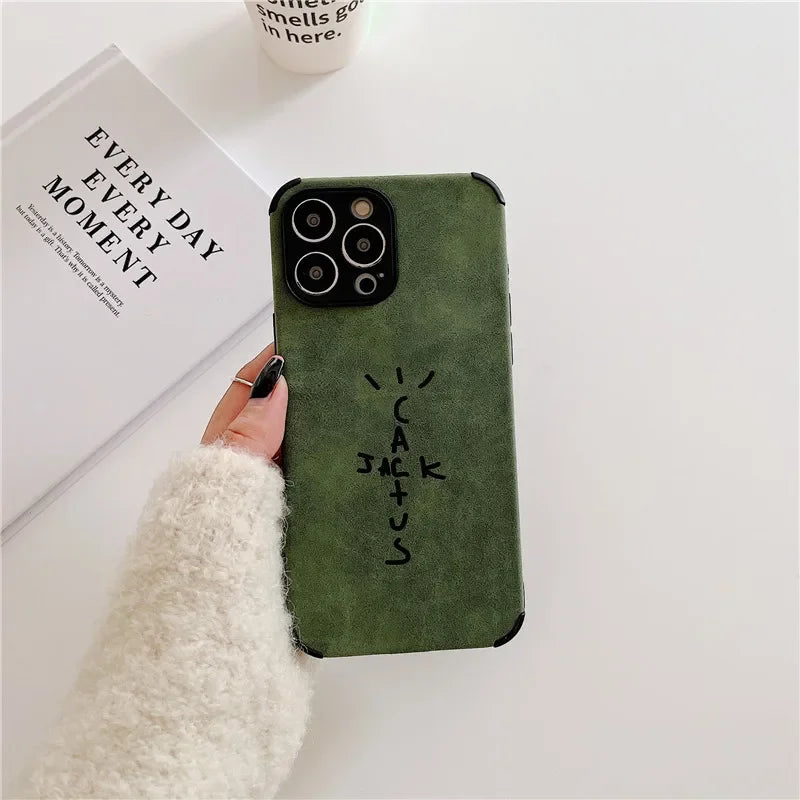 Case de Couro Sintético Cactus Jack iPhone