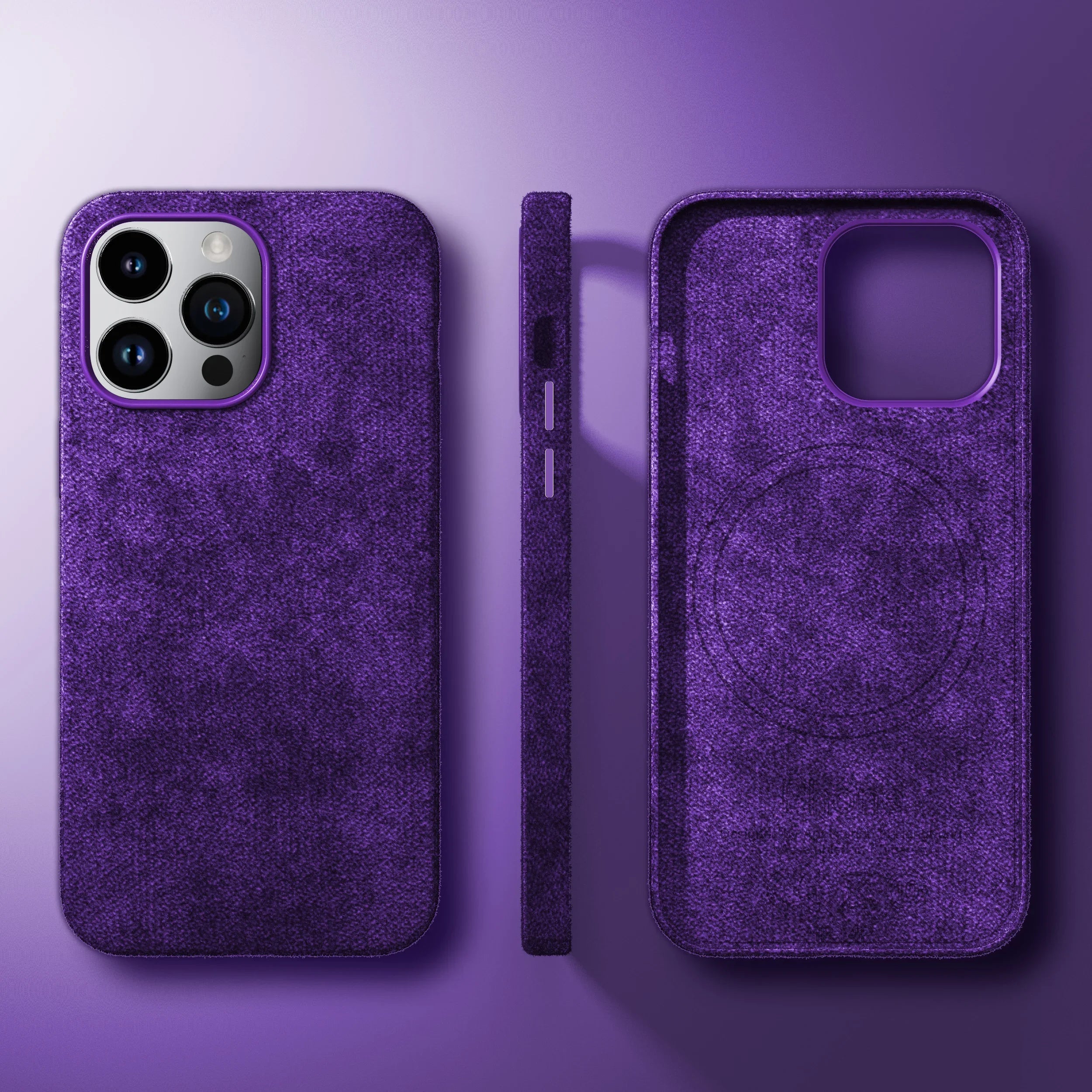 Case de Couro Sintético Classic Suede iPhone