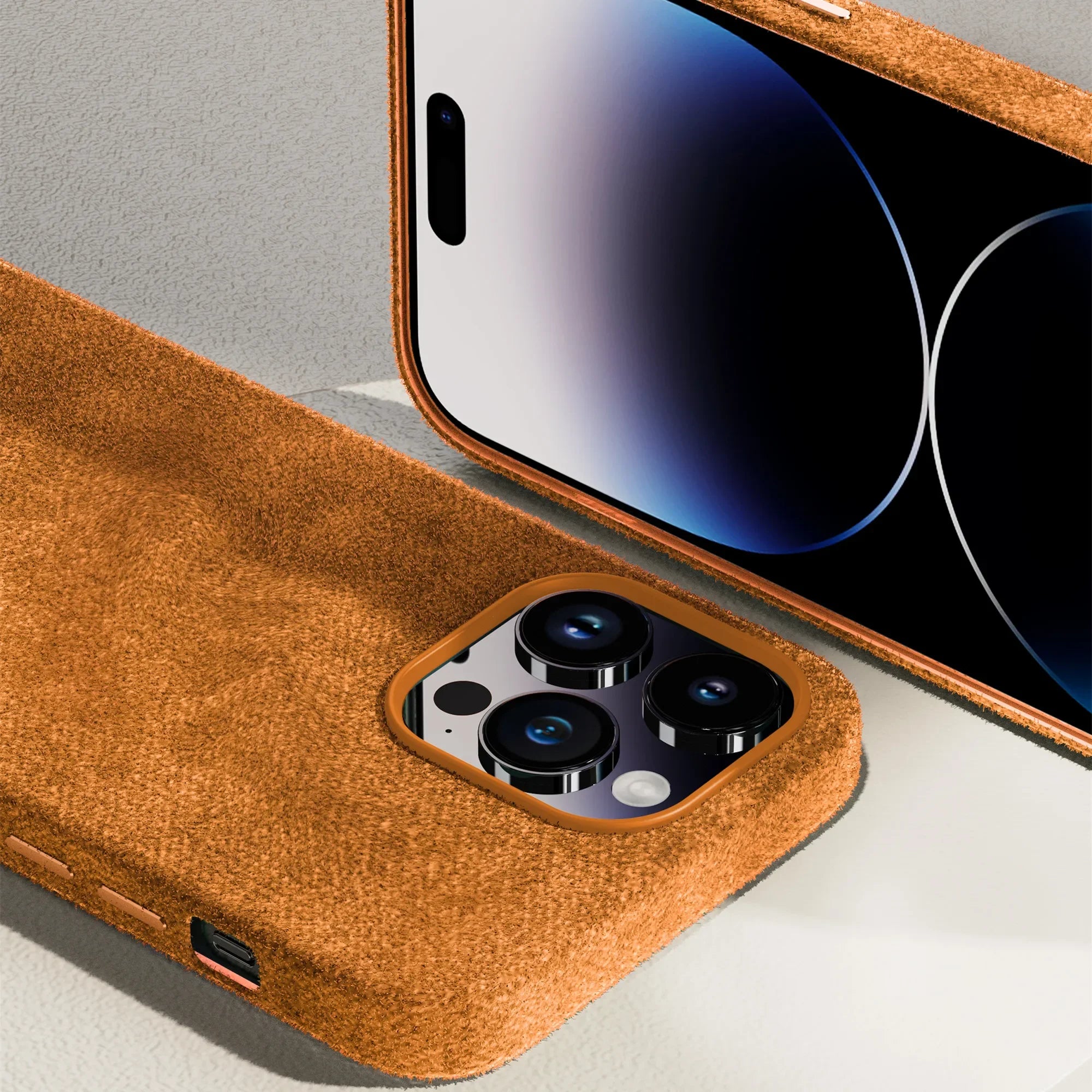 Case de Couro Sintético Classic Suede iPhone