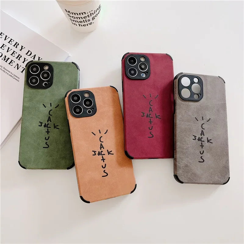 Case de Couro Sintético Cactus Jack iPhone