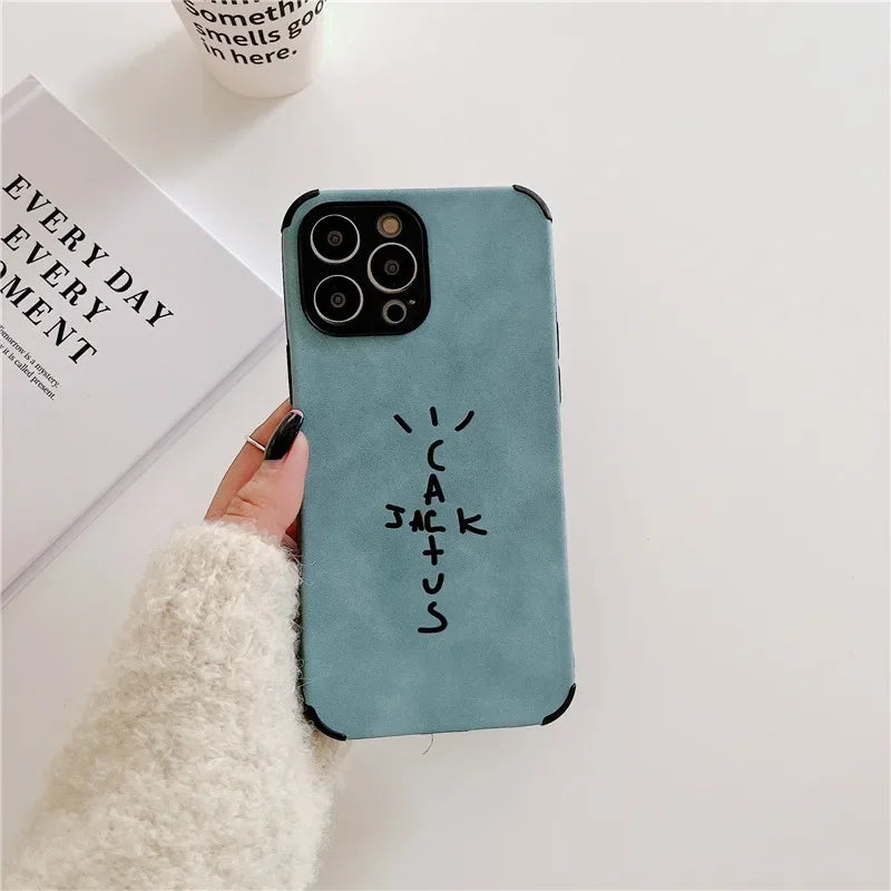 Case de Couro Sintético Cactus Jack iPhone