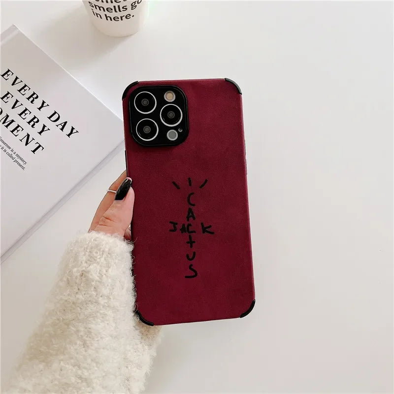 Case de Couro Sintético Cactus Jack iPhone