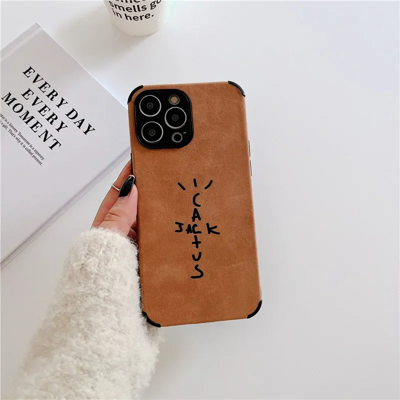 Case de Couro Sintético Cactus Jack iPhone