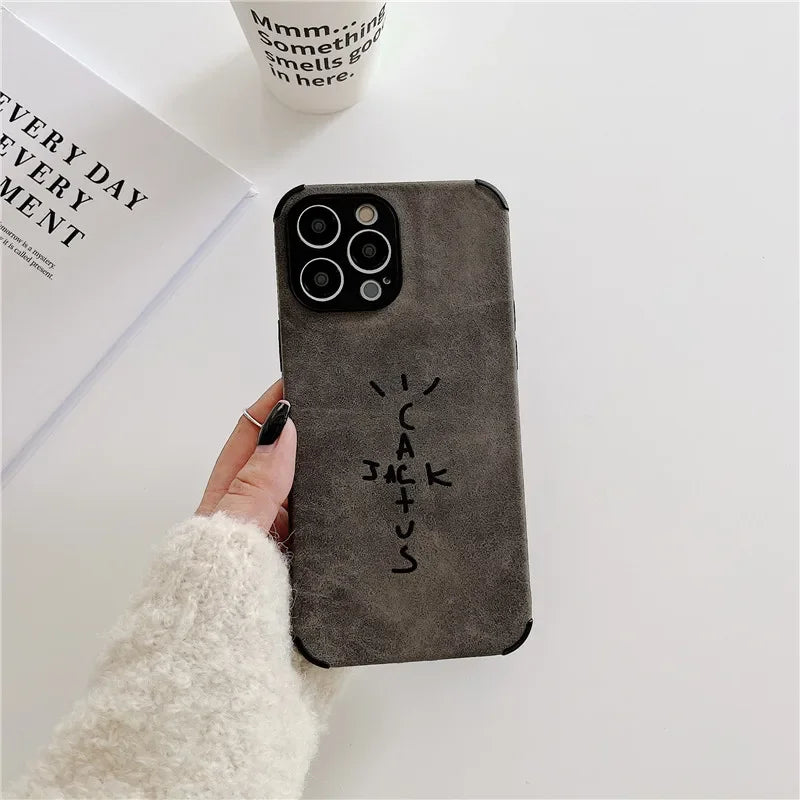 Case de Couro Sintético Cactus Jack iPhone