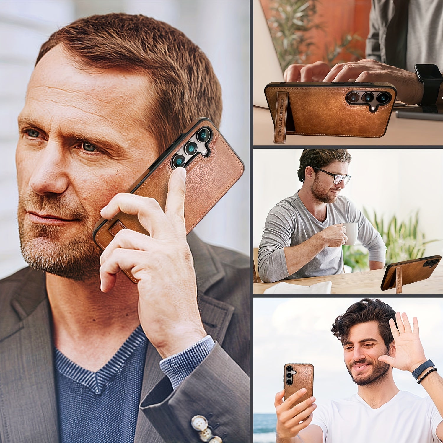 Case de Couro Tanned Leather Samsung