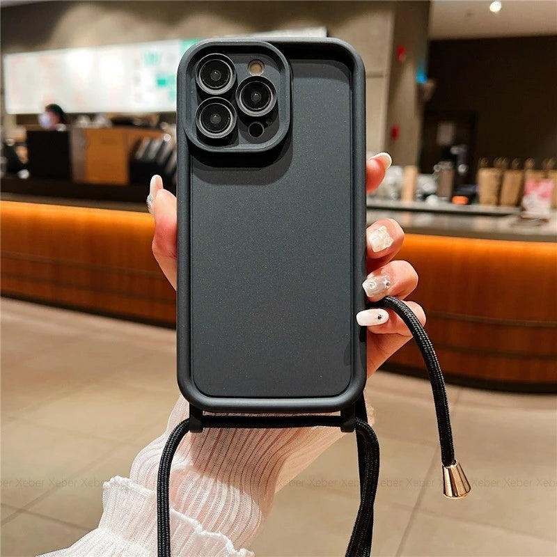 Case iPhone Strap com Proteção de Câmera