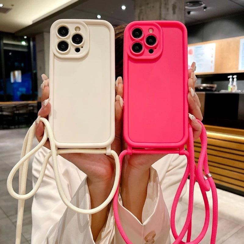 Case iPhone Strap com Proteção de Câmera
