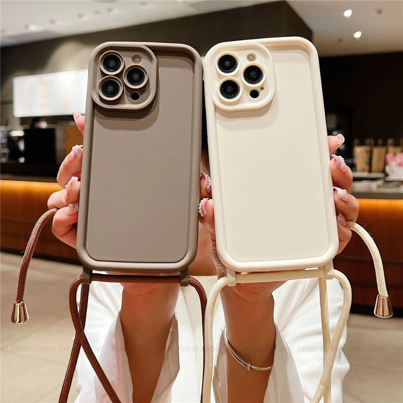 Case iPhone Strap com Proteção de Câmera