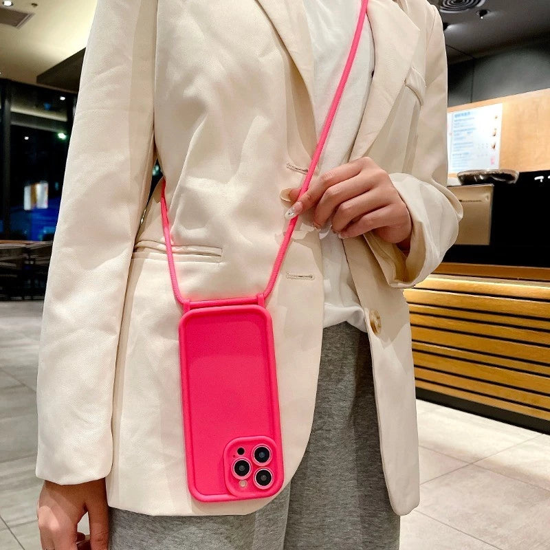 Case iPhone Strap com Proteção de Câmera